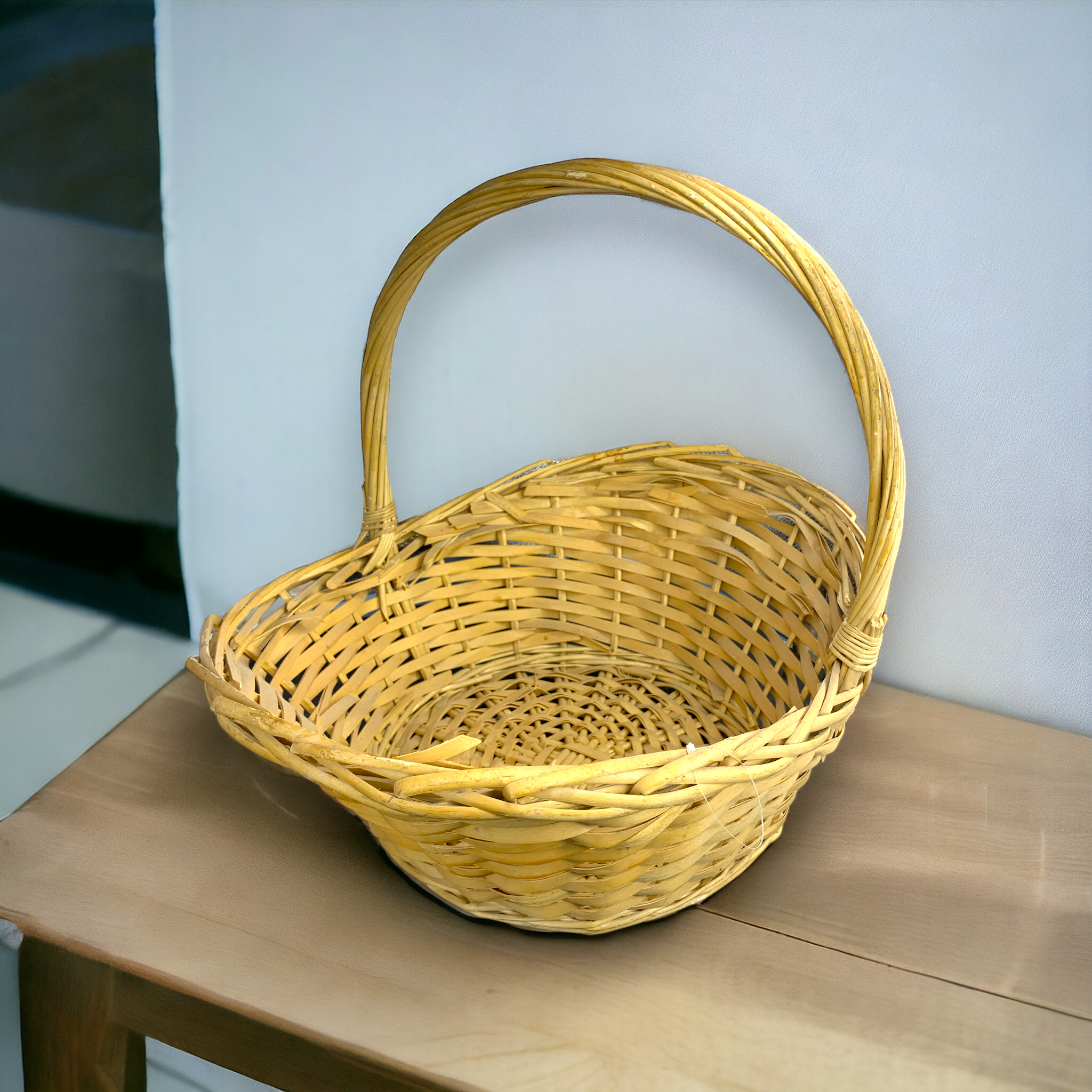 Light brown single handle basket medium 22x22x16_2