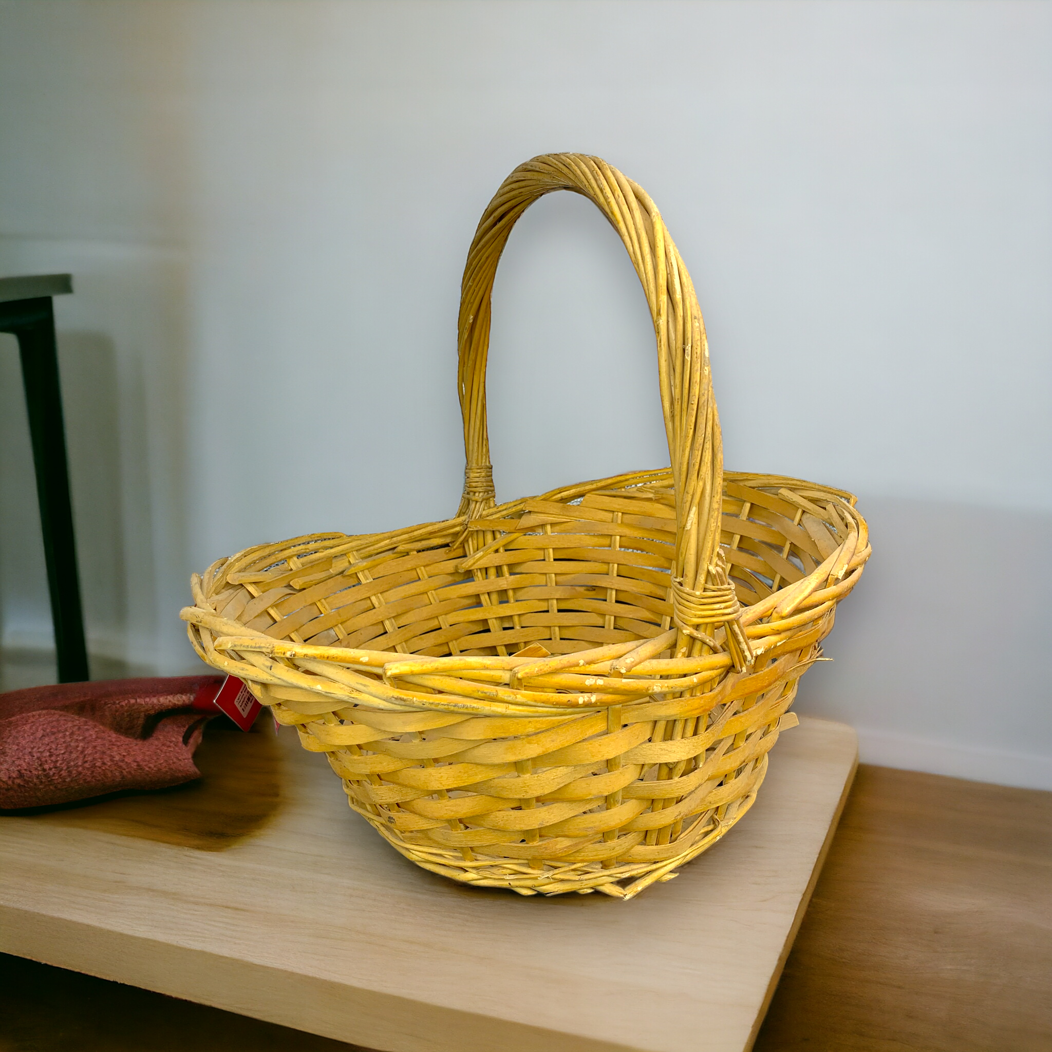 Light brown single handle basket medium 22x22x16_9