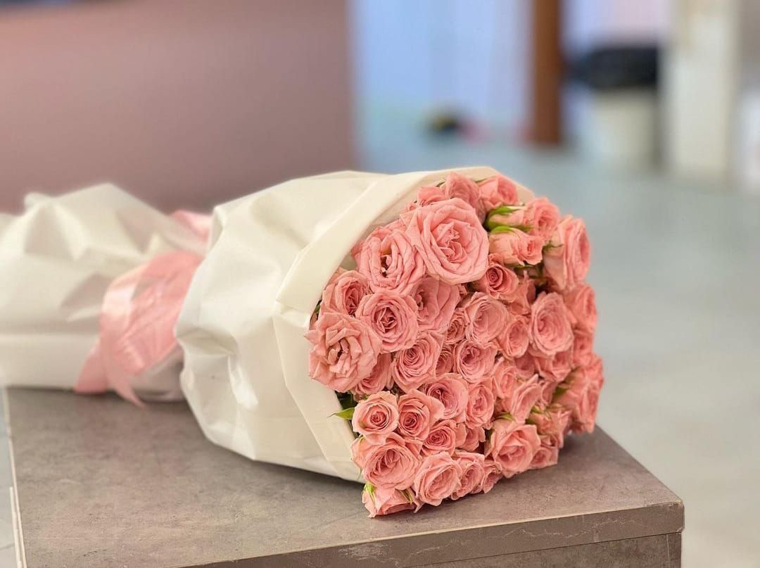 Baby rose pink bouquet / باقة ورد بيبي روز_0