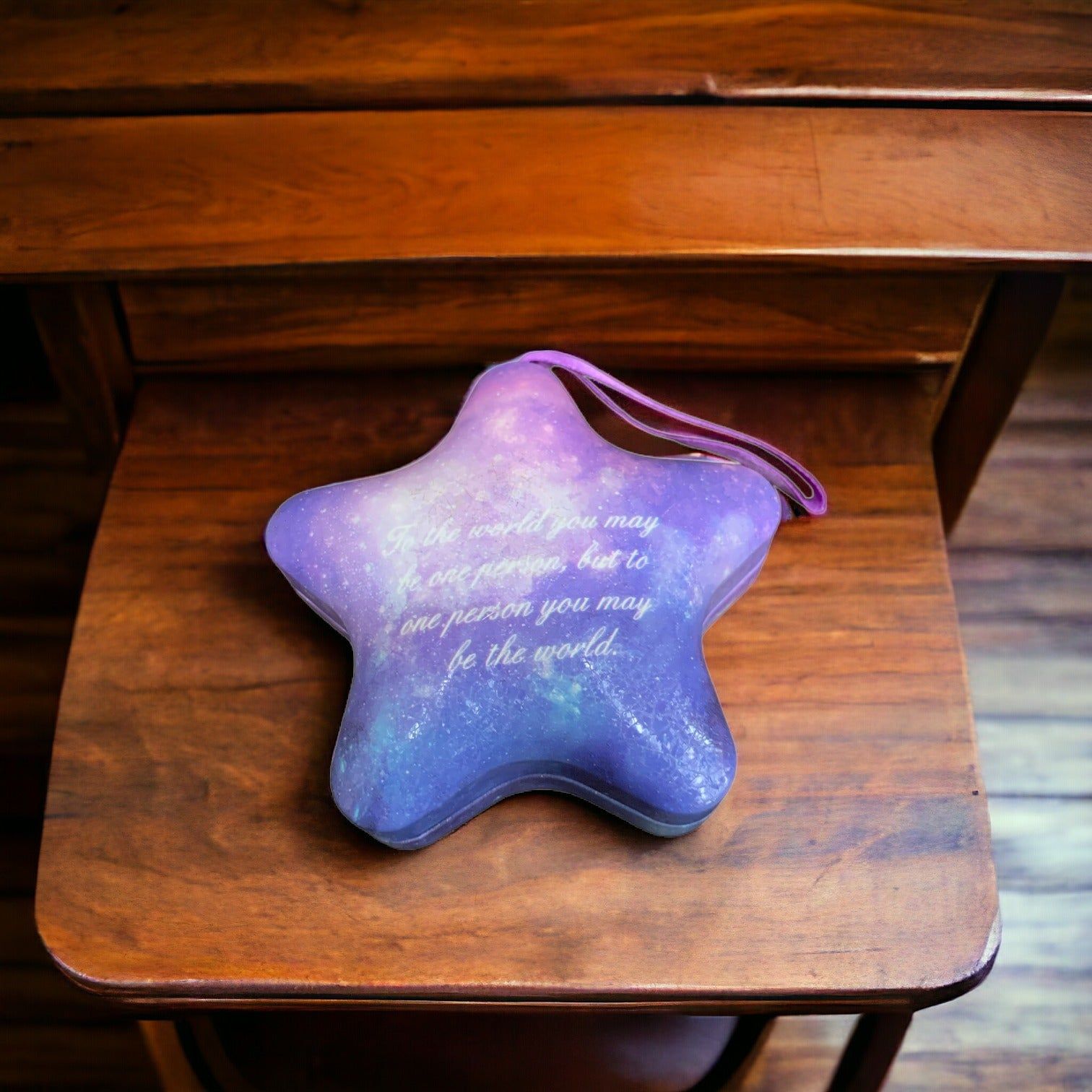 Star Shape Metal Box Smile Floral Print_0