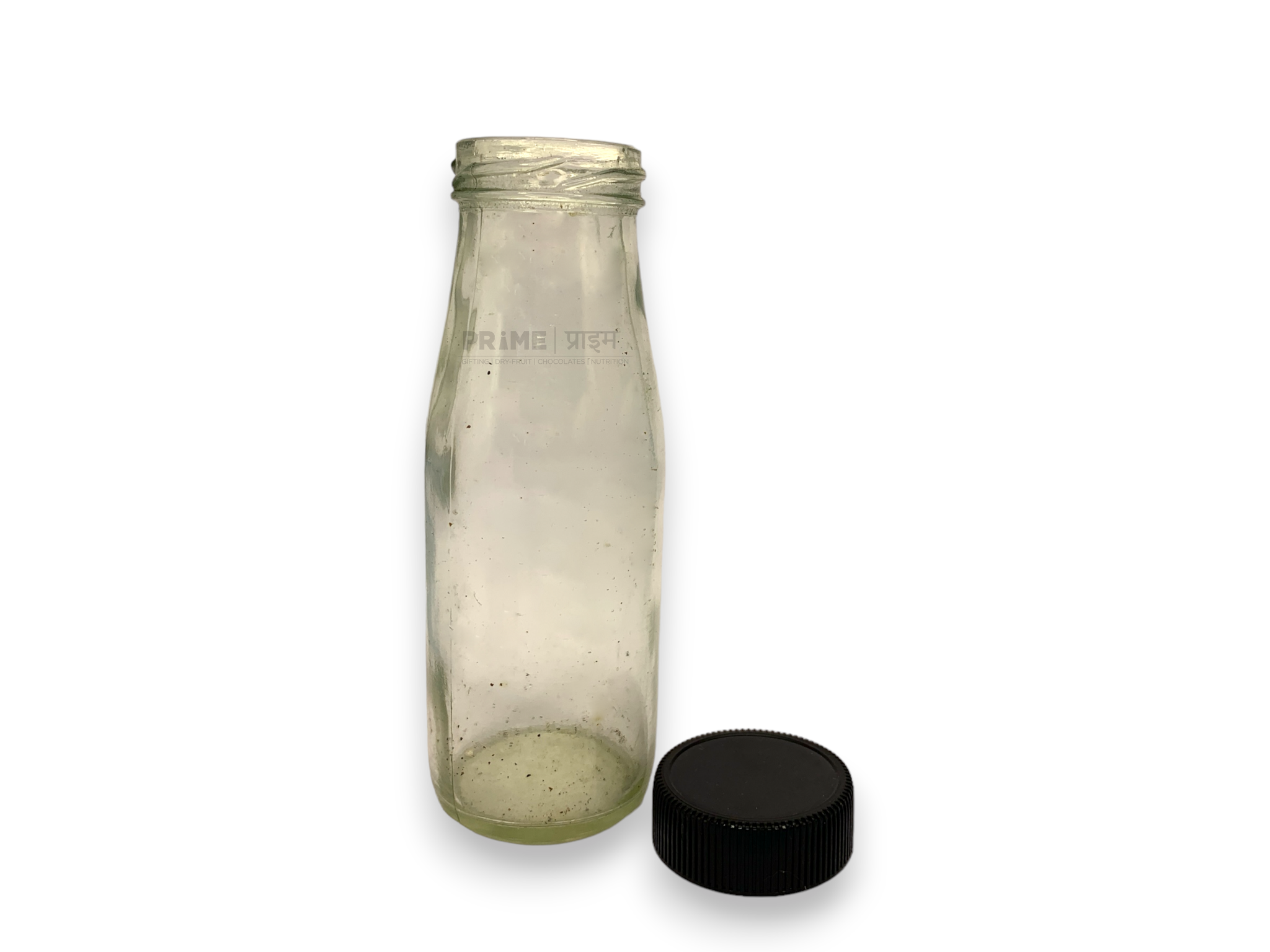 Round Milk Glass Bottle with Golden Lid 43mm 200ml_2