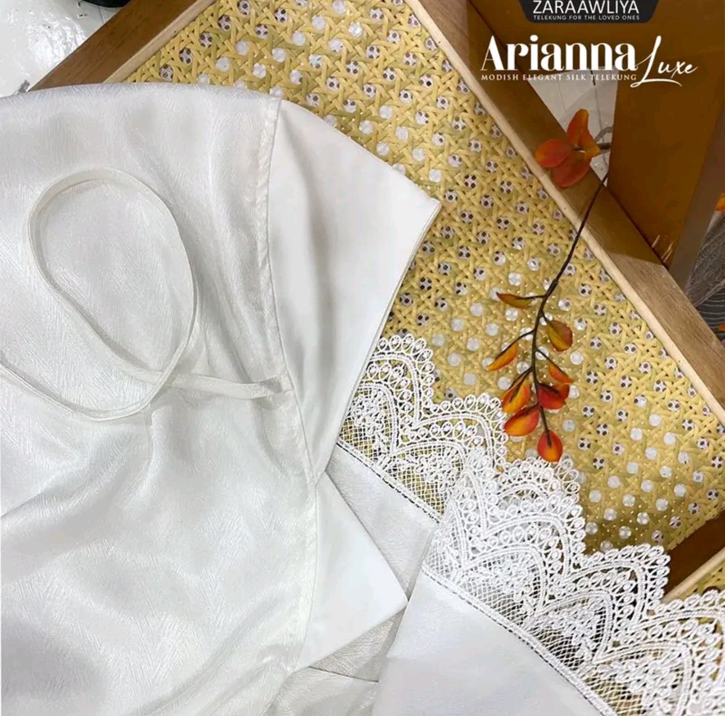 ZARAAWLIYA Telekung Arianna LUXE (Include dumpling chain)_6