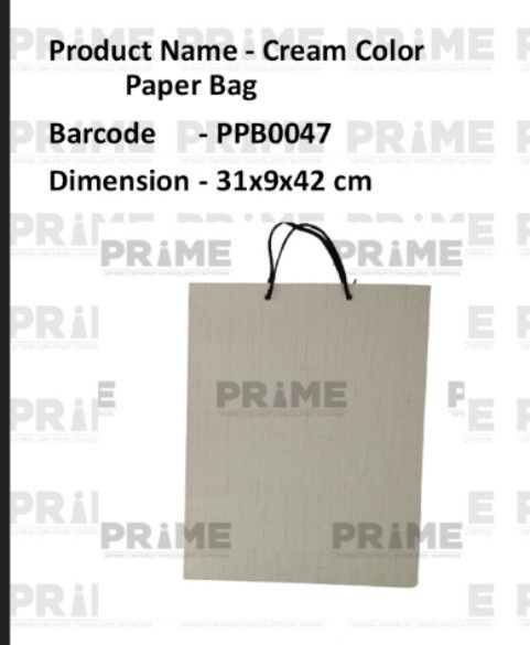 Cream Colour Paper Bag_0