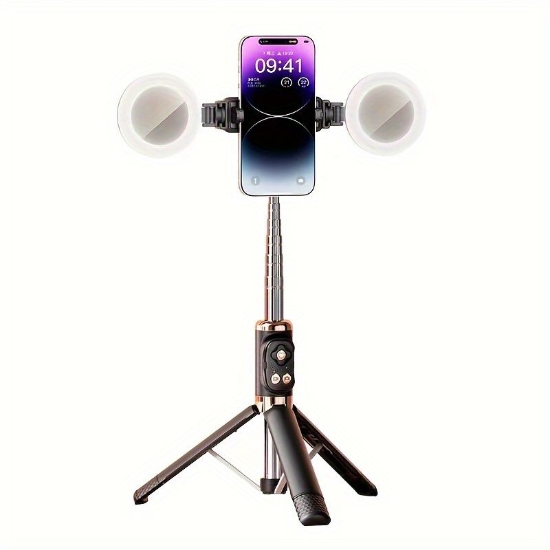 1.7 Meter Premium Videography Portable Tripod with 2 Lights_0