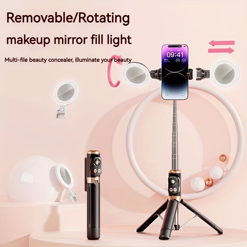 1.7 Meter Premium Videography Portable Tripod with 2 Lights_8