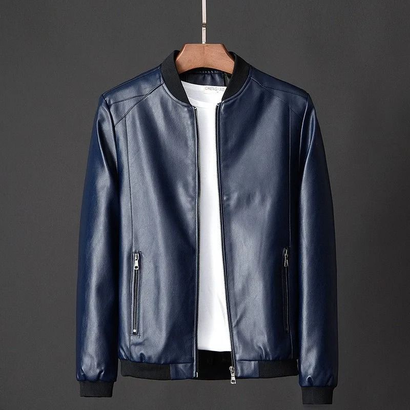 Blouson en cuir PU homme_7