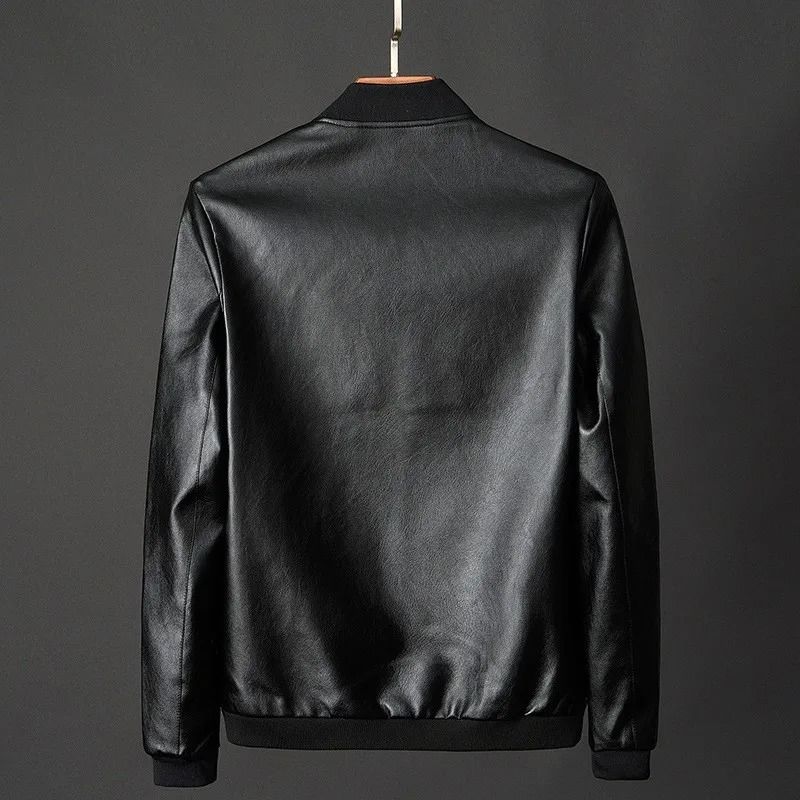 Blouson en cuir PU homme_3