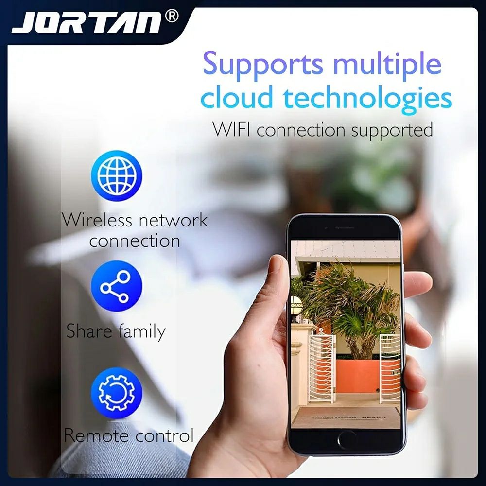 JORTAN Solar Security Camera, Wireless Outdoor Camera, 4MP 4G SIM Card & WiFi Low Power Consumption Surveillance Camera with Solar Panel, Motion Detection, Microwave Dual Detection, 2 Way Audio_1