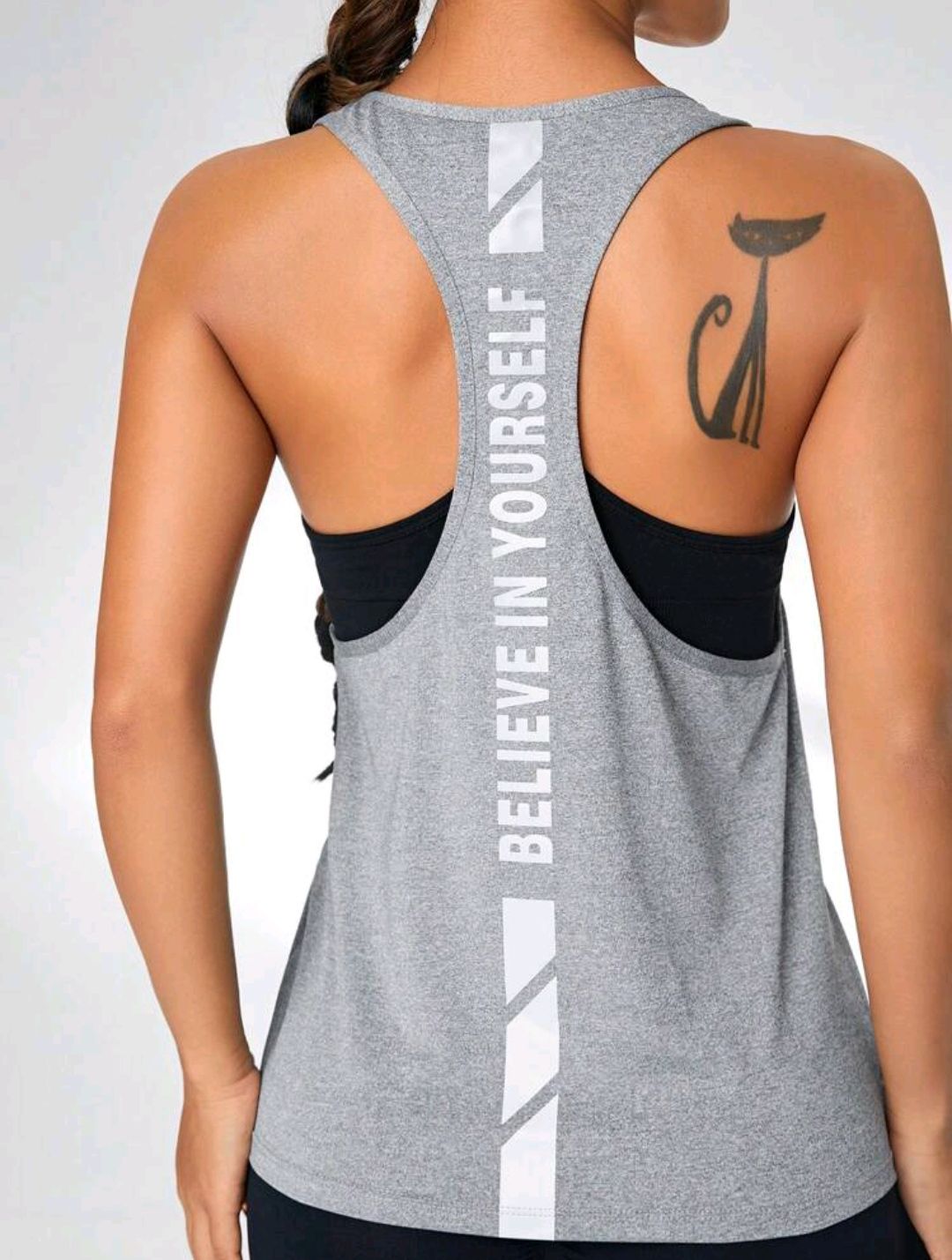 Light grey Racerback Top_1