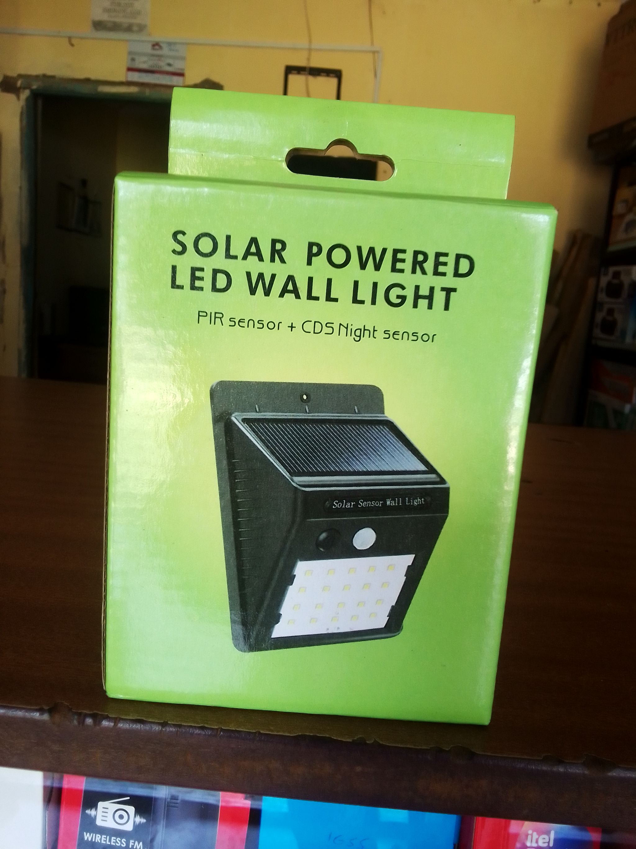 Solar powered LED wall light_1