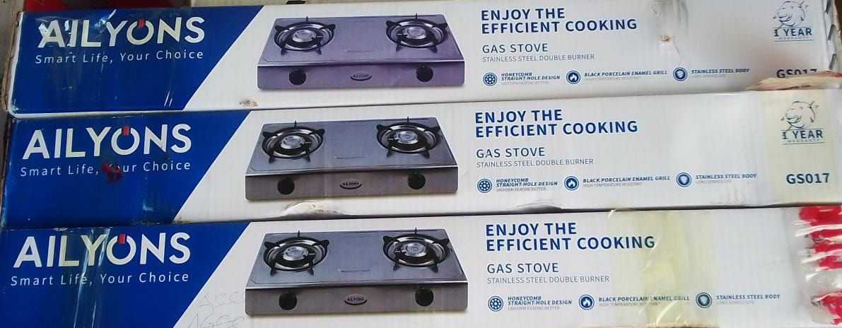 Stainless Double Burner Gas Stove _0