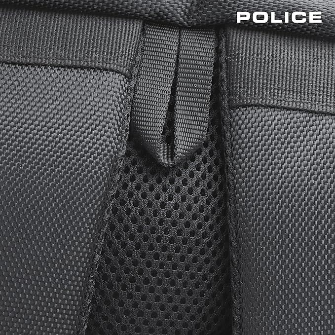 Police Hedge Big Backpack - Black_4