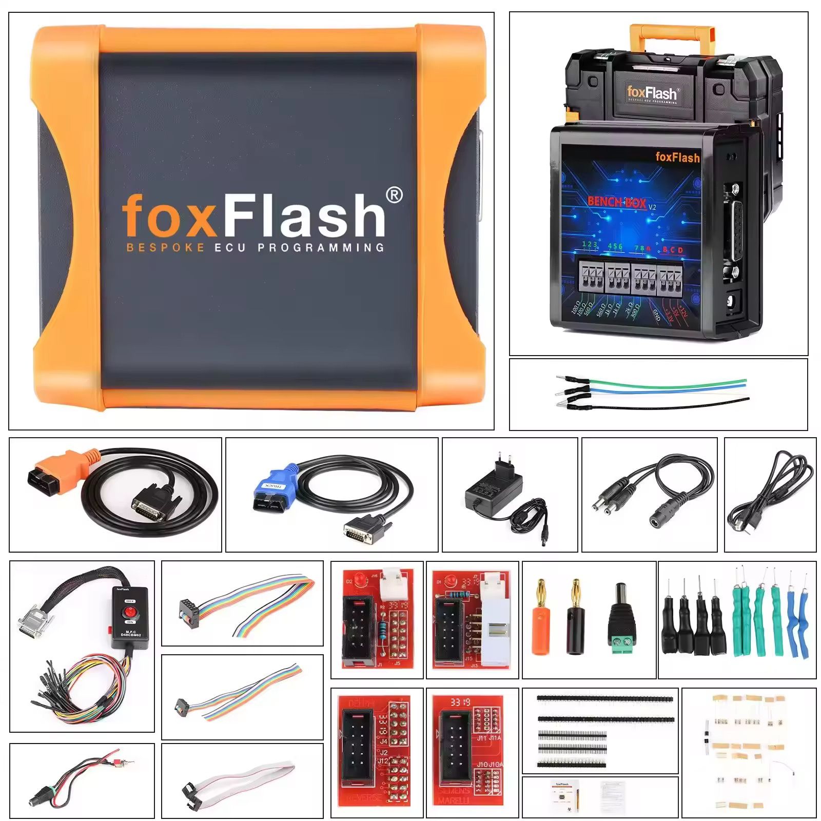 FoxFlash Super Strong ECU TCU Clone Chip Tuning tool Full ._0