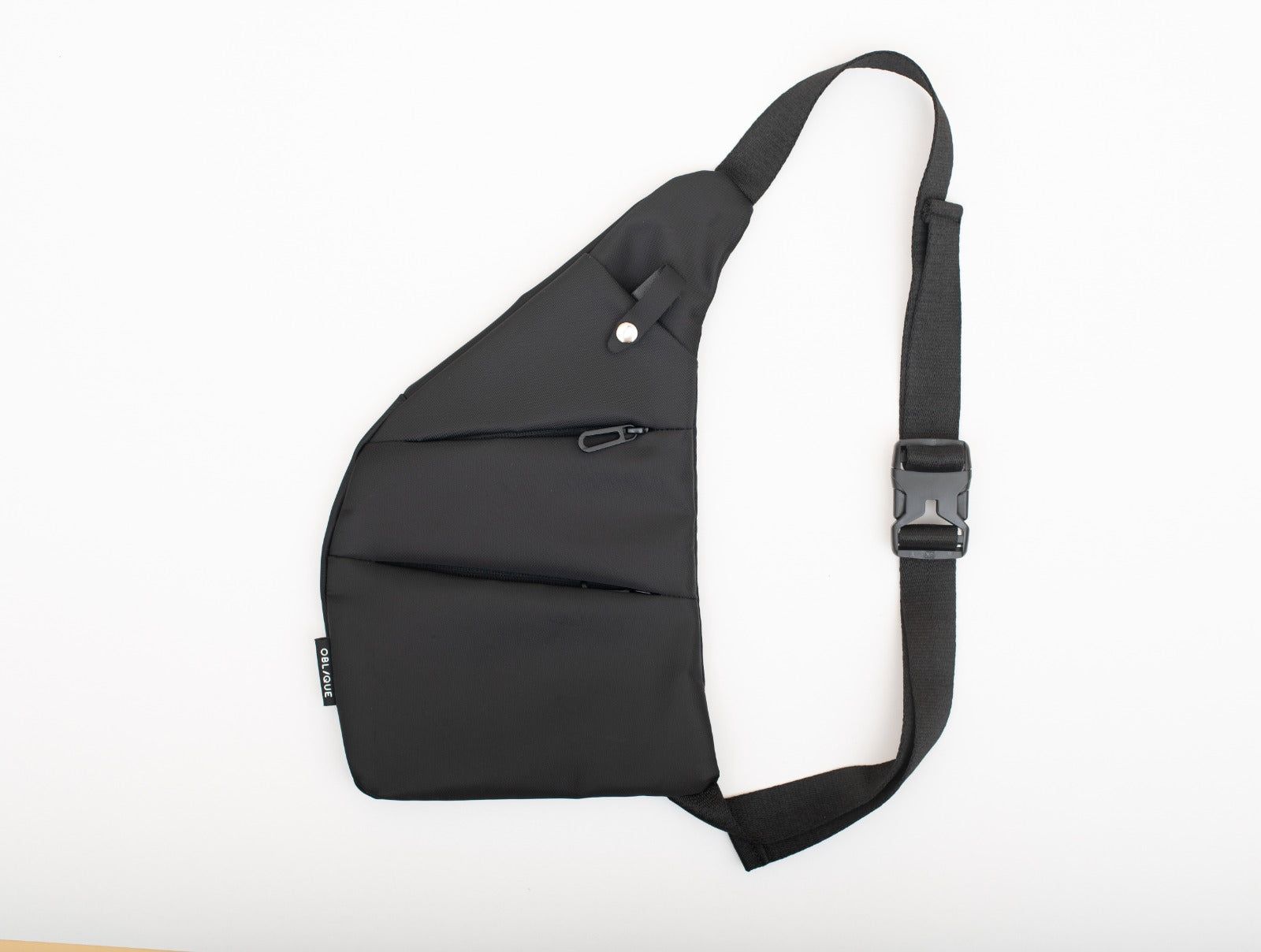 Oblique Columbus Sling Bag Black_0