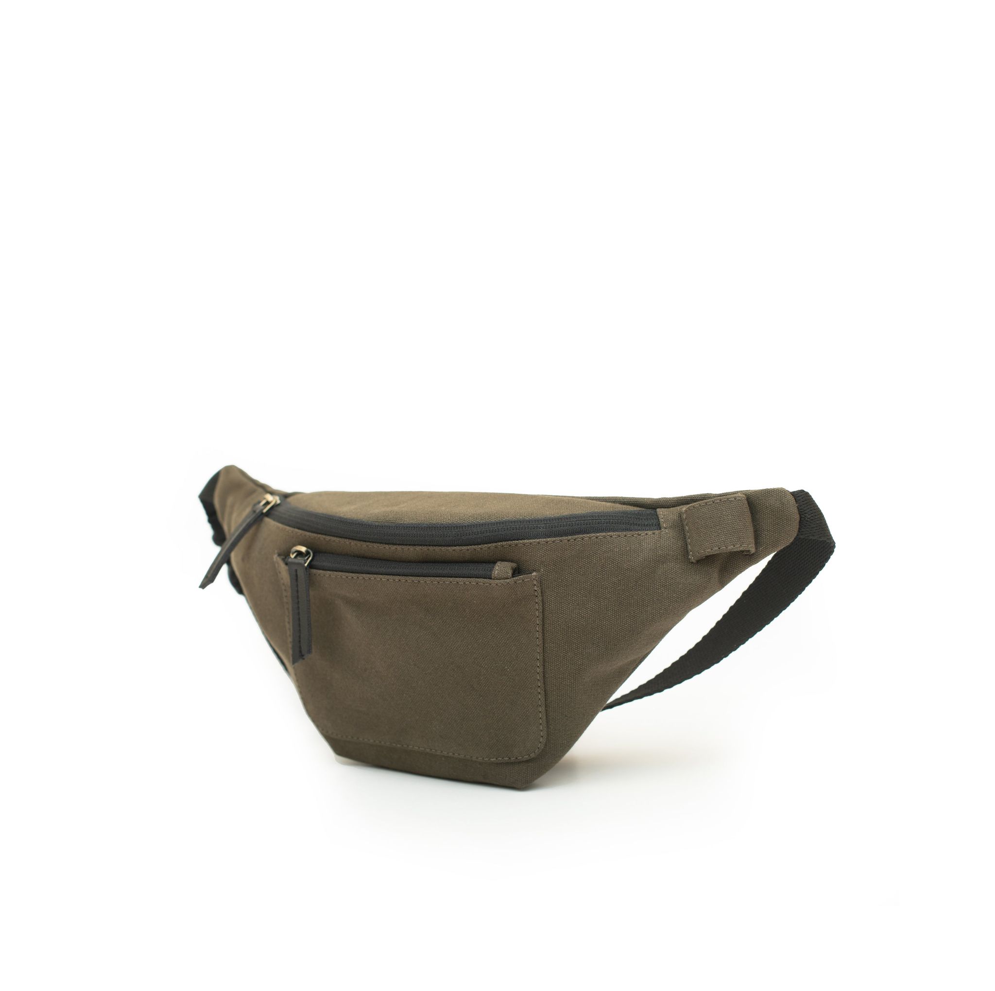 Oblique Waist Pouch Fanny olive Colour_1