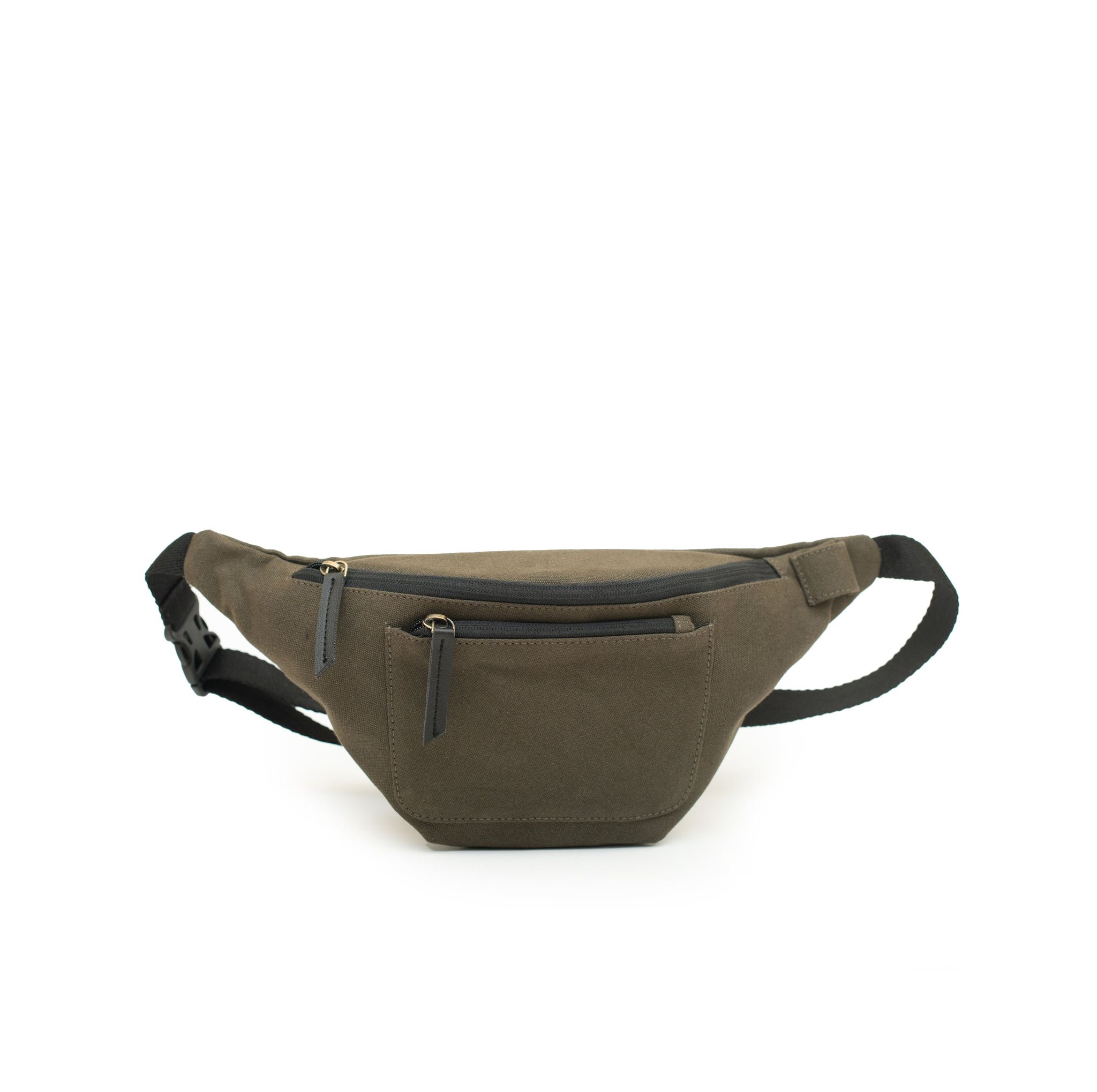 Oblique Waist Pouch Fanny olive Colour_3