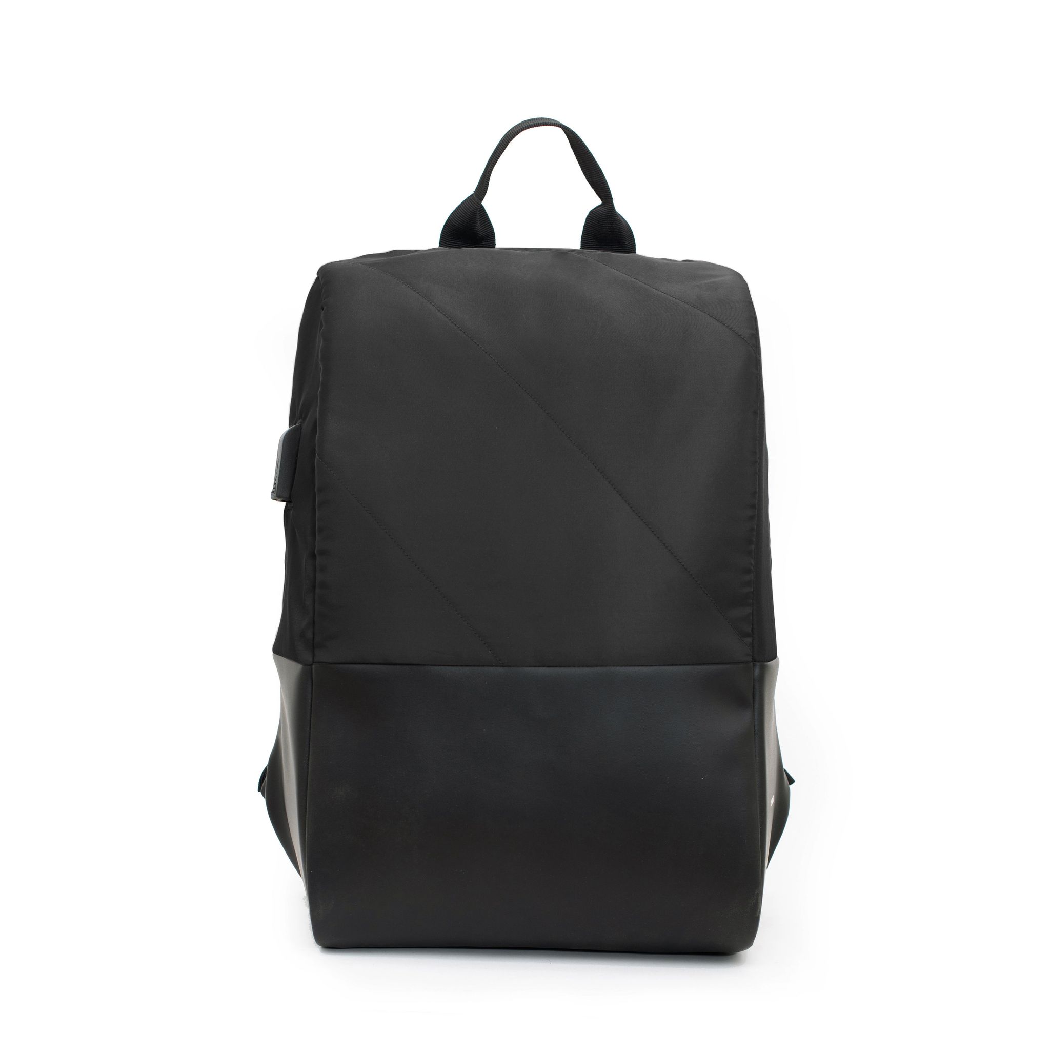 Oblique Raven Laptop Antitheft Back Pack Black_0