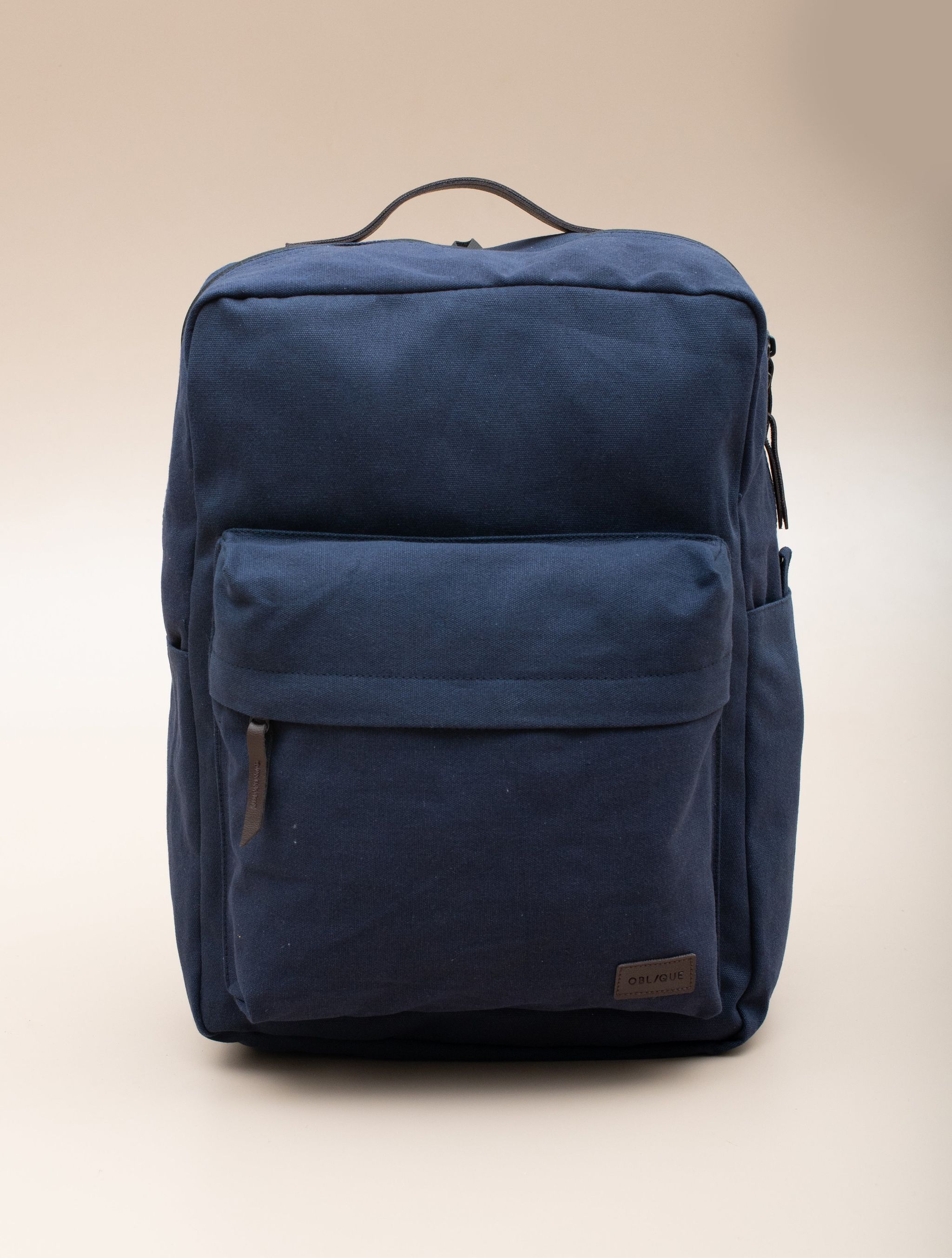 Oblique Texas Laptop backpack /Navy blue_0