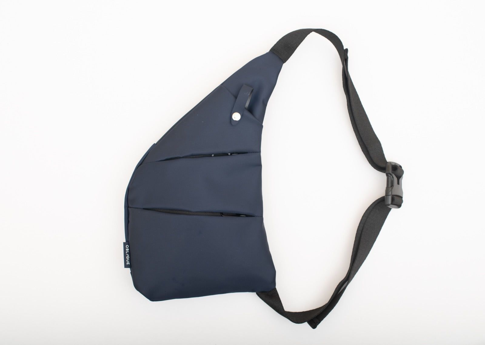 Oblique Columbus Sling Bag Navy Blue_0