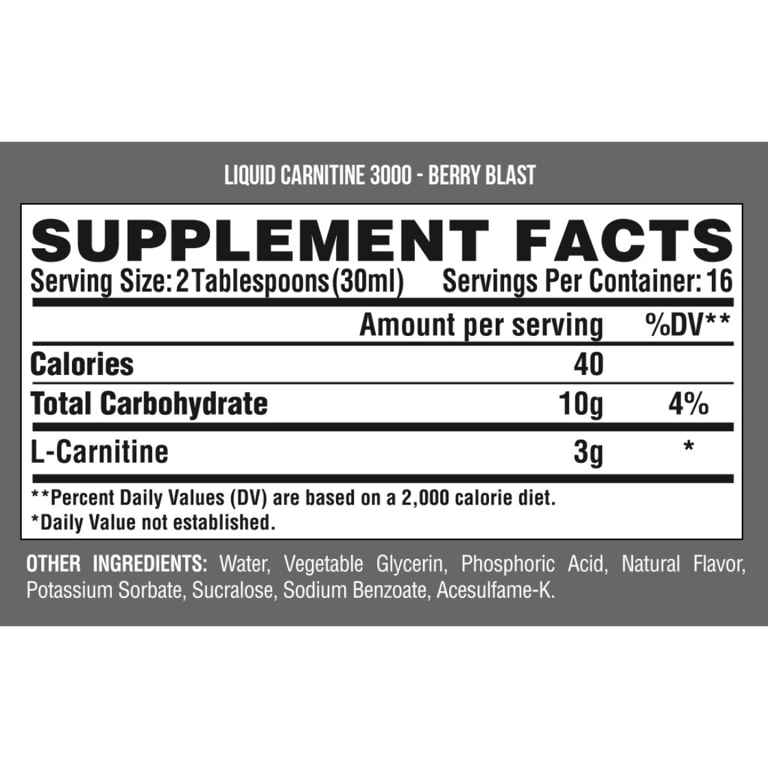 L-Carnitine 3000mg berry blast NUTREX_1