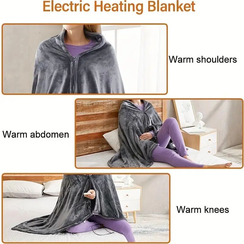 CozyHeat Flannel Shawl 🔥 – Warmth, Comfort, and Relaxation with FREE Power Bank! ⚡_5