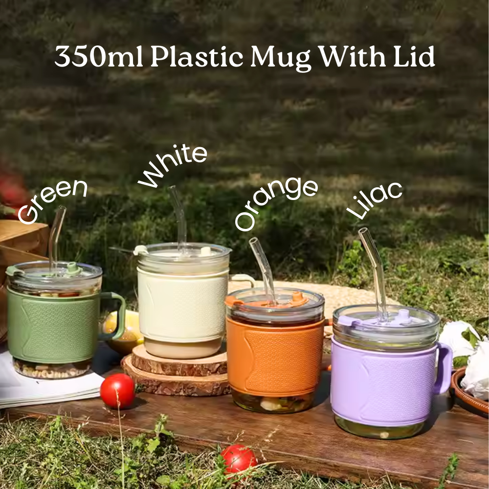 350ml Plastic Mug With Lid_1