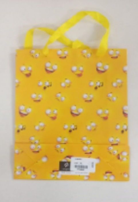 Bag Paper Printed 10X7 in Emoticons Yellow_1