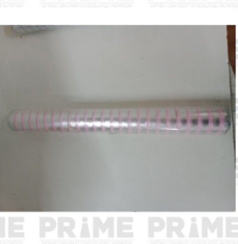 Pink Organza Silver Line Net Roll_0