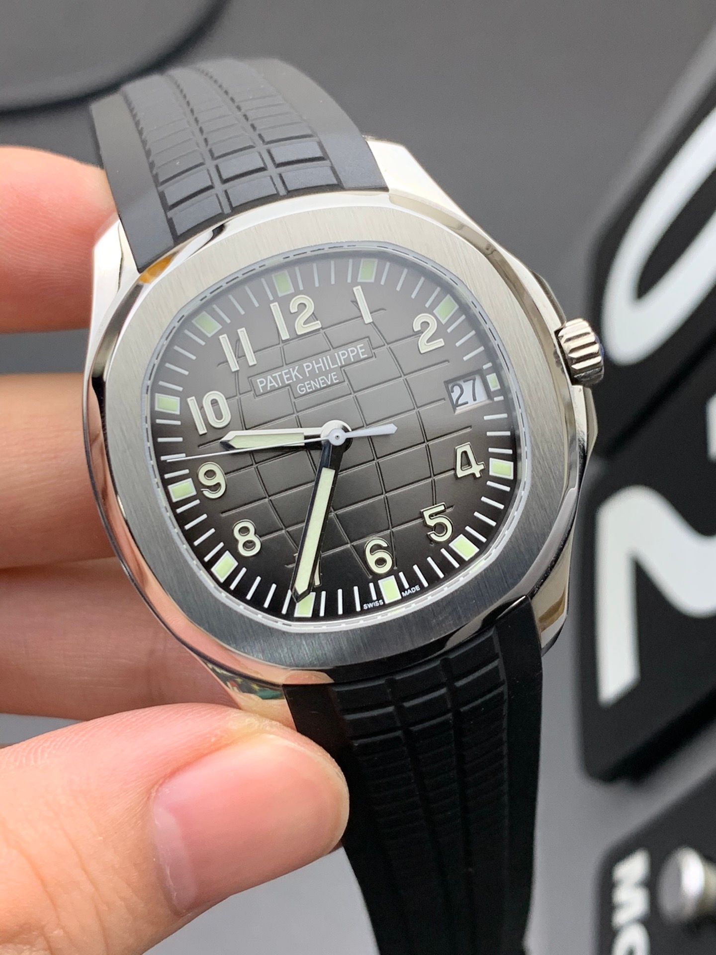 Patek Philippe Aquanaut - Black Dial_1