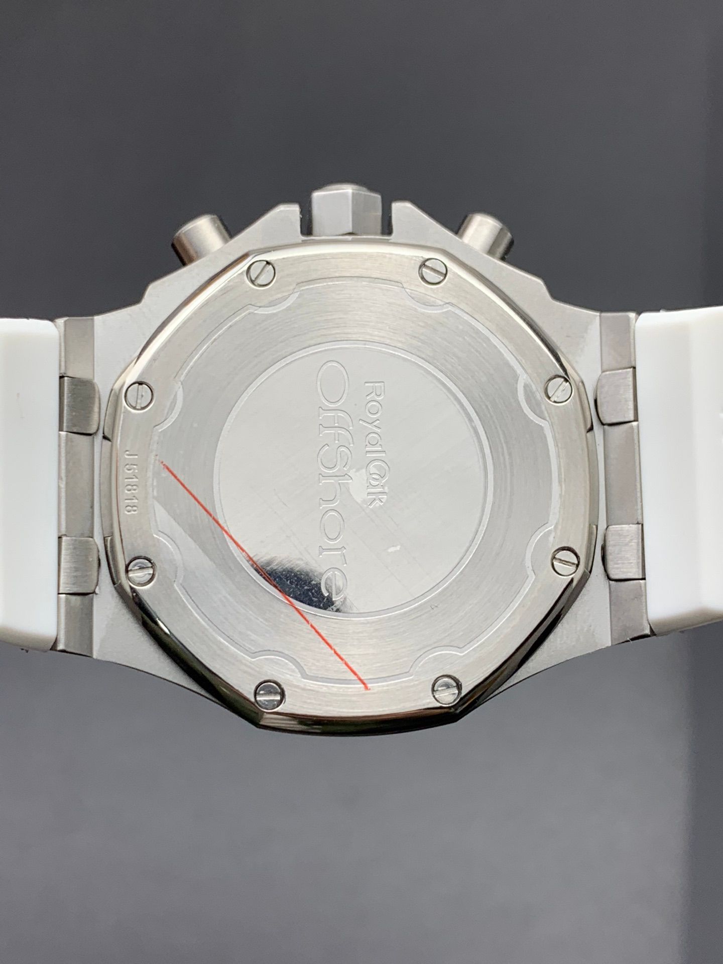 Audemars Piguet Royal Oak Offshore Chronograph - Silver and Blue with Diamond Bezel_4