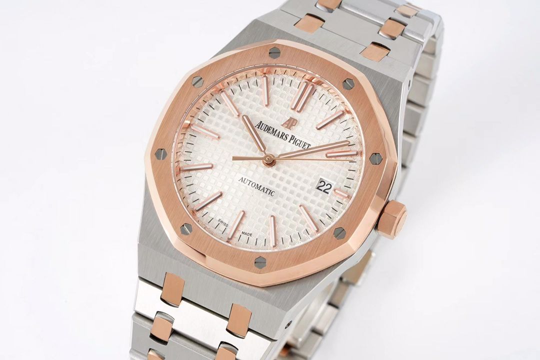 Audemars Piguet Royal Oak - Two-Tone Rose Gold and Steel with Silver Dial_2