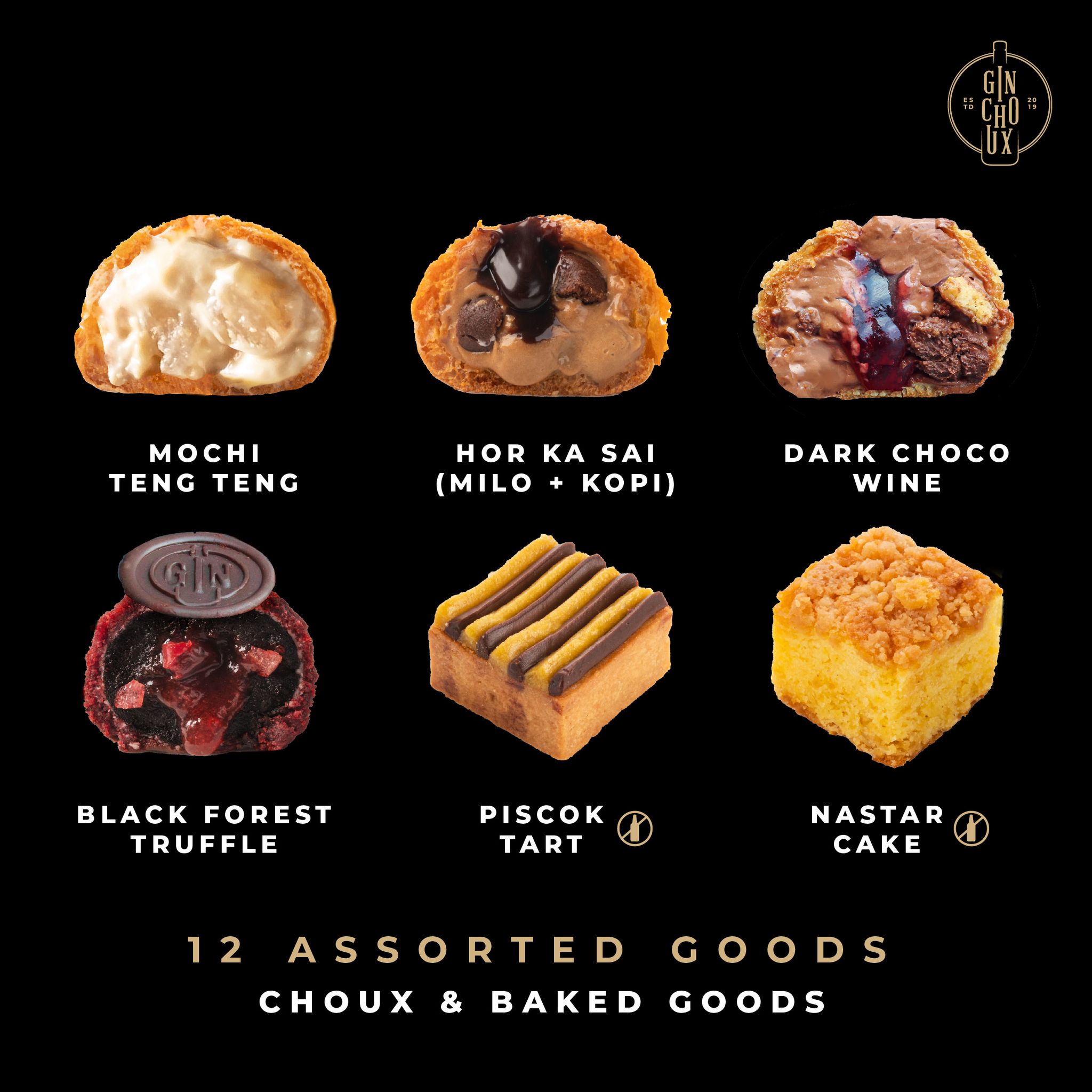 Choux & Baked Goods - Box of 14_2