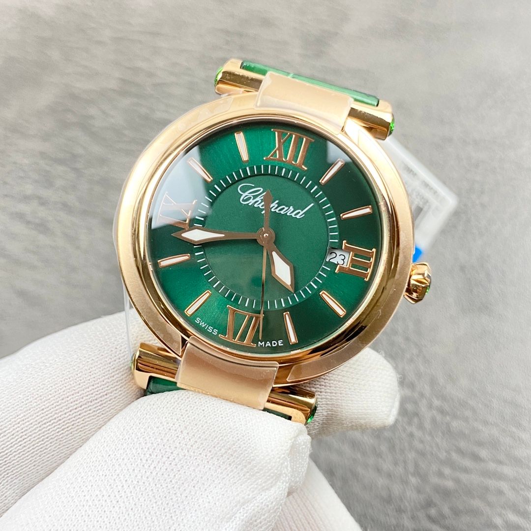 Chopard Green Dial Watch _3