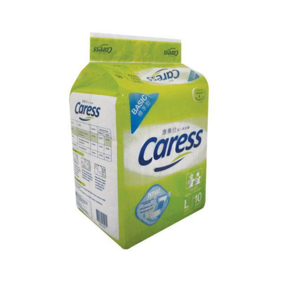 CARESS BASIC TAPE ADULT DIAPER L 10'S_0