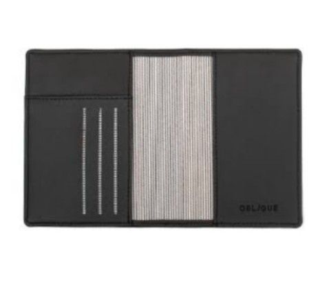 Oblique Tripp - Passport Case Black_1