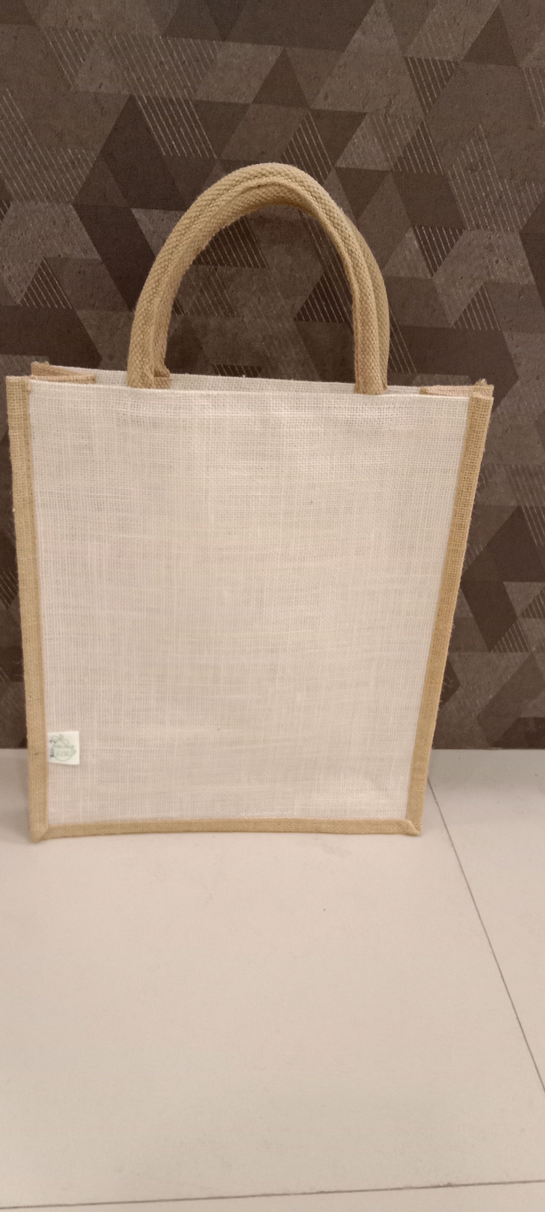 Oblique jute bag ivory_1