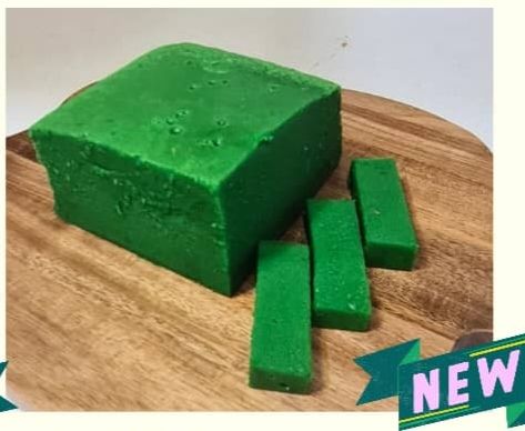 Kek Kukus Lumut (pandan) - cube_0