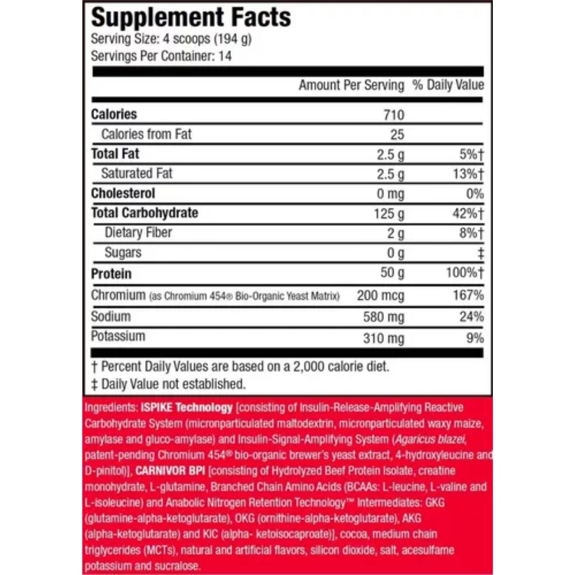 Carnivor Mass strawberry 6lbs MUSCLEMEDS_1