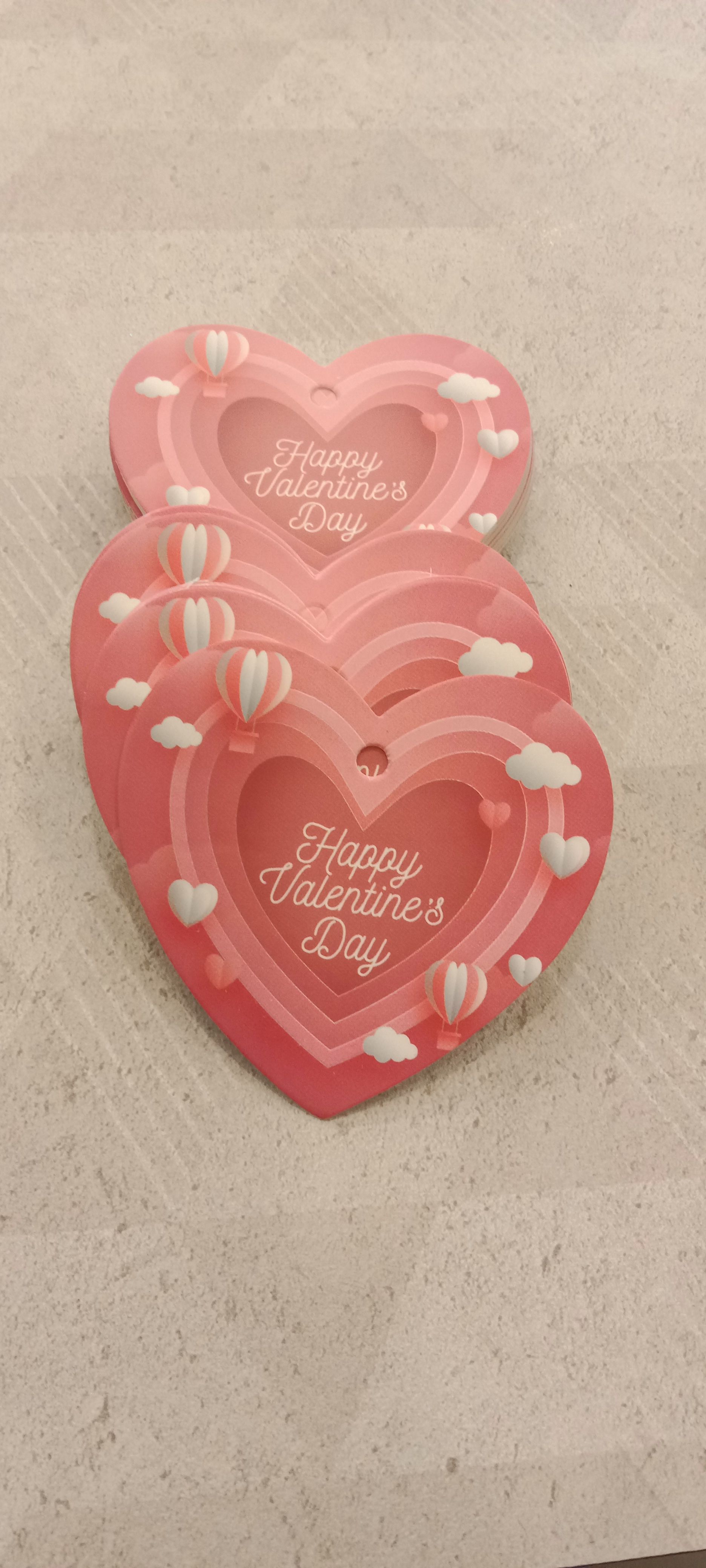 Happy Valentines Day Cardboard Paper Tag - Bulk_1