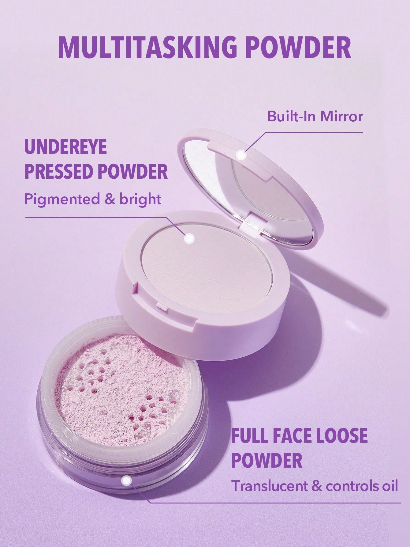 SHEGLAM Insta-Ready Face & Under Eye Setting Powder Duo - Taro_9