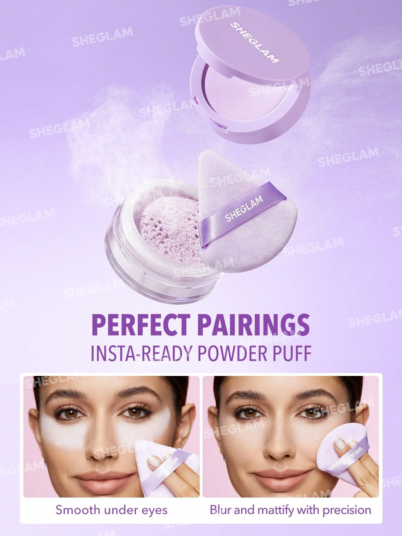 SHEGLAM Insta-Ready Face & Under Eye Setting Powder Duo - Taro_10