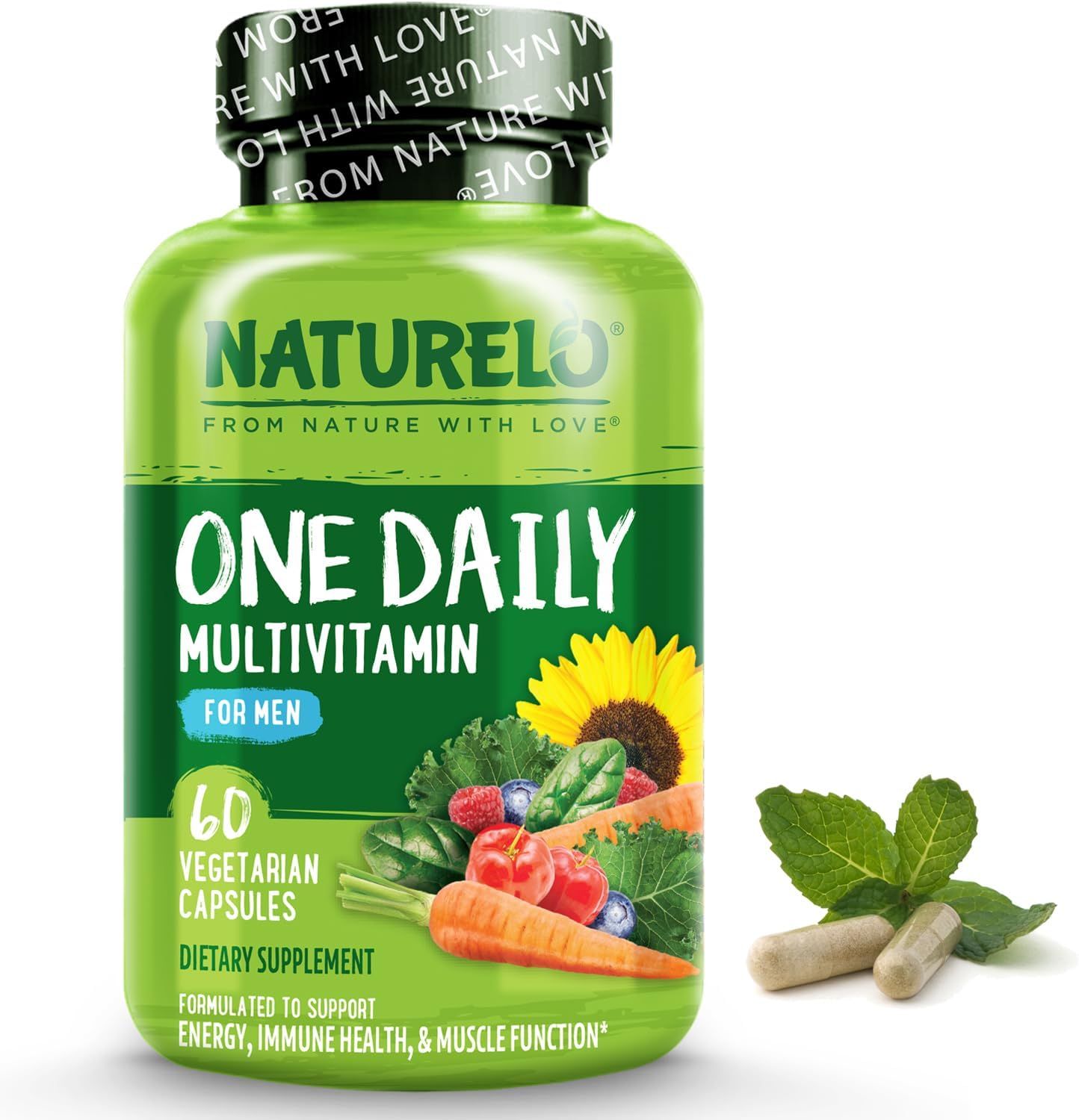 NATURELO One Daily Multivitamin for Men - 60 Vegetarian Capsules_0