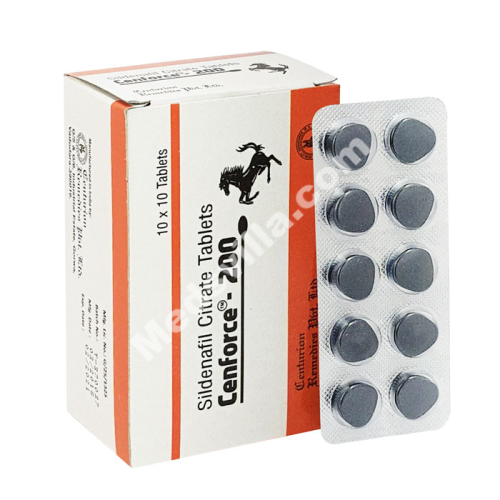 Cenforce 200 Mg (Sildenafil Citarte Black Pills 200mg)_0