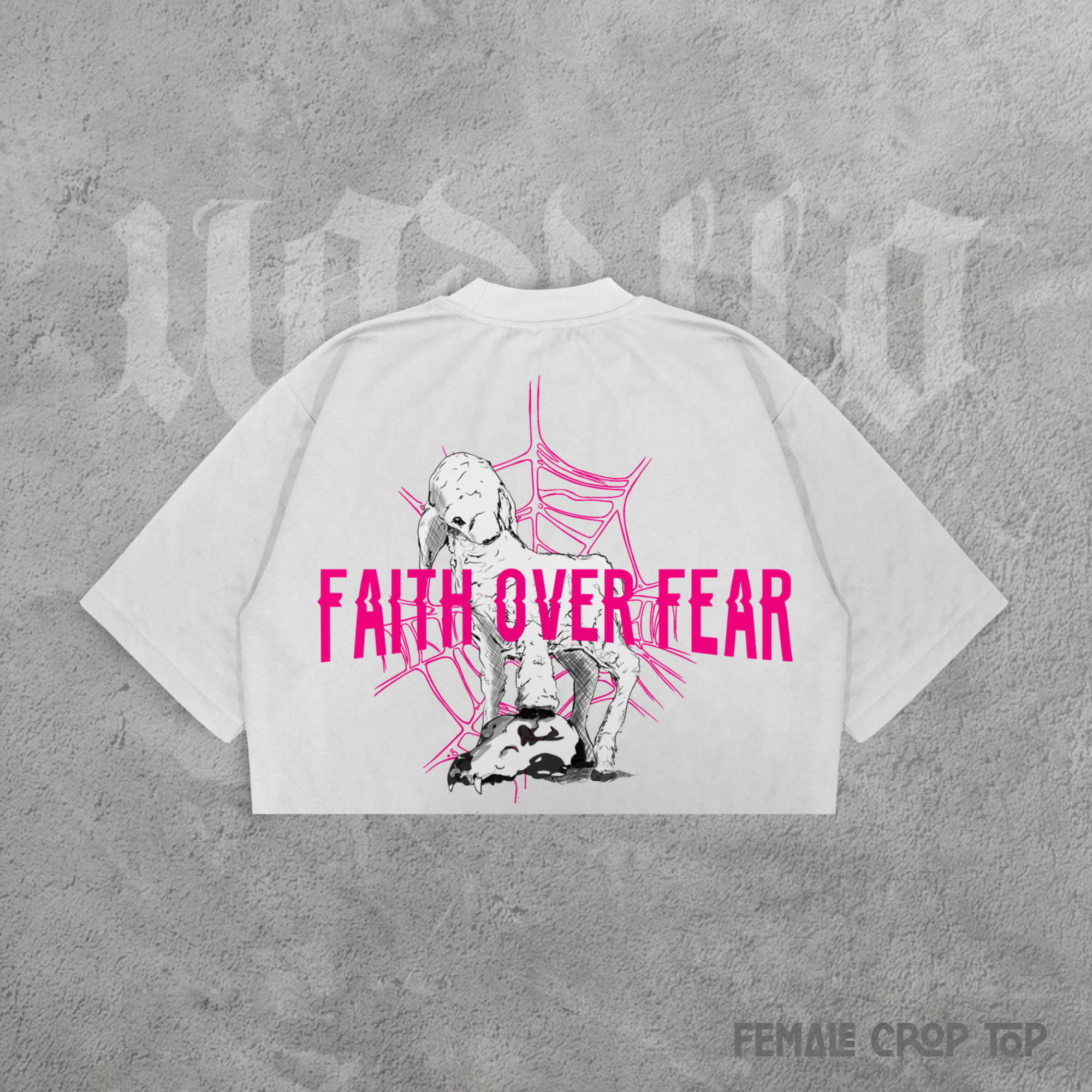 Faith Over Fear Female Crop Top_7