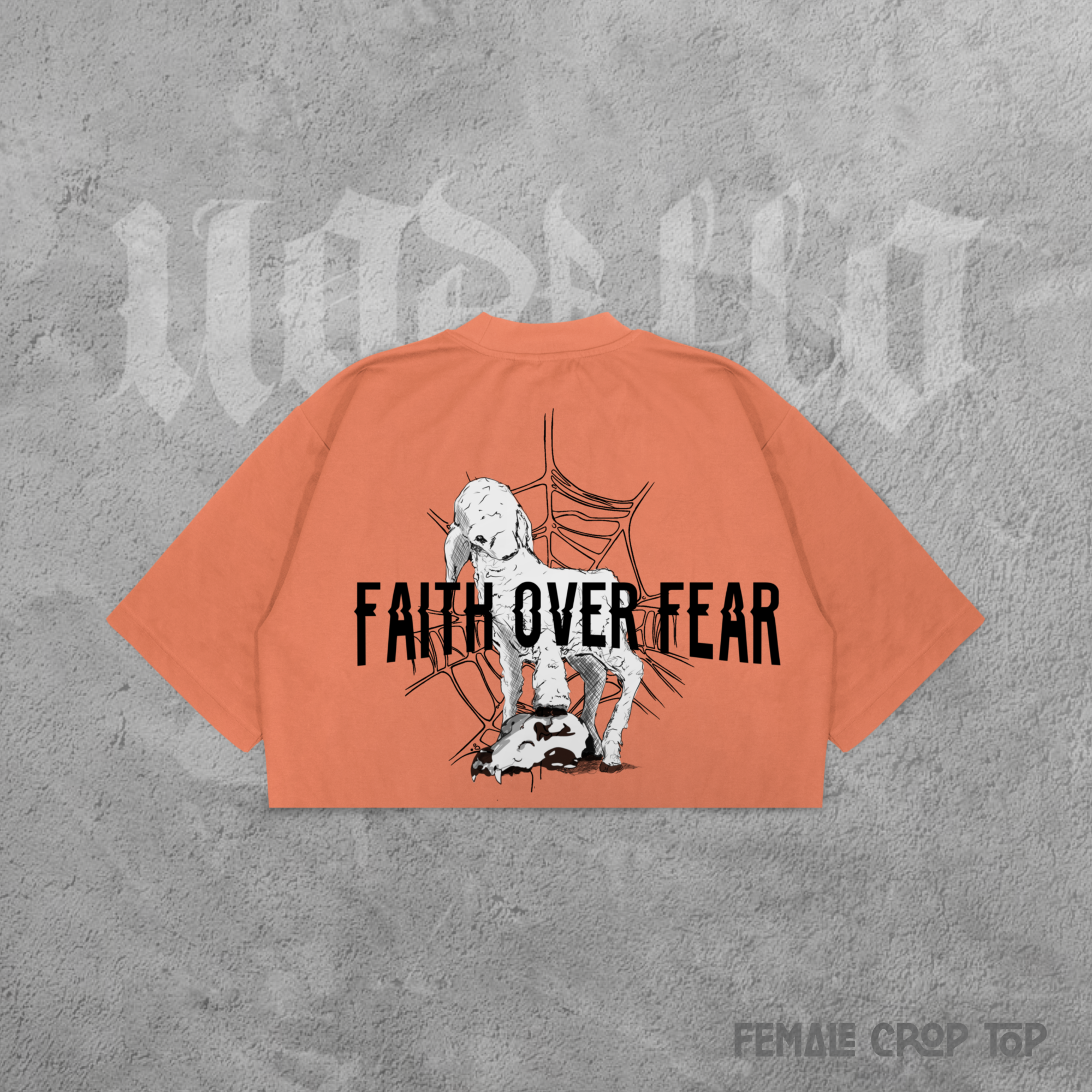 Faith Over Fear Female Crop Top_13