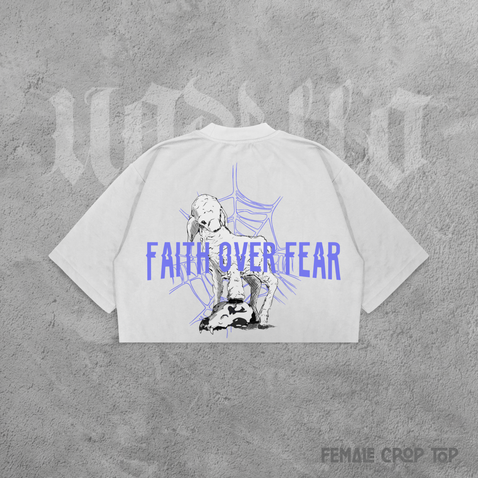 Faith Over Fear Female Crop Top_5