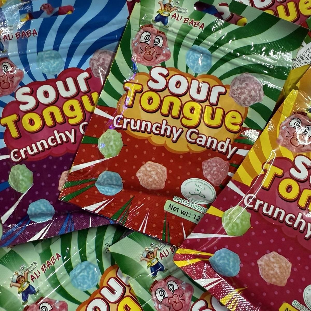 SOUR TONGUE CRUNCHY CANDY 10 Pieces_0