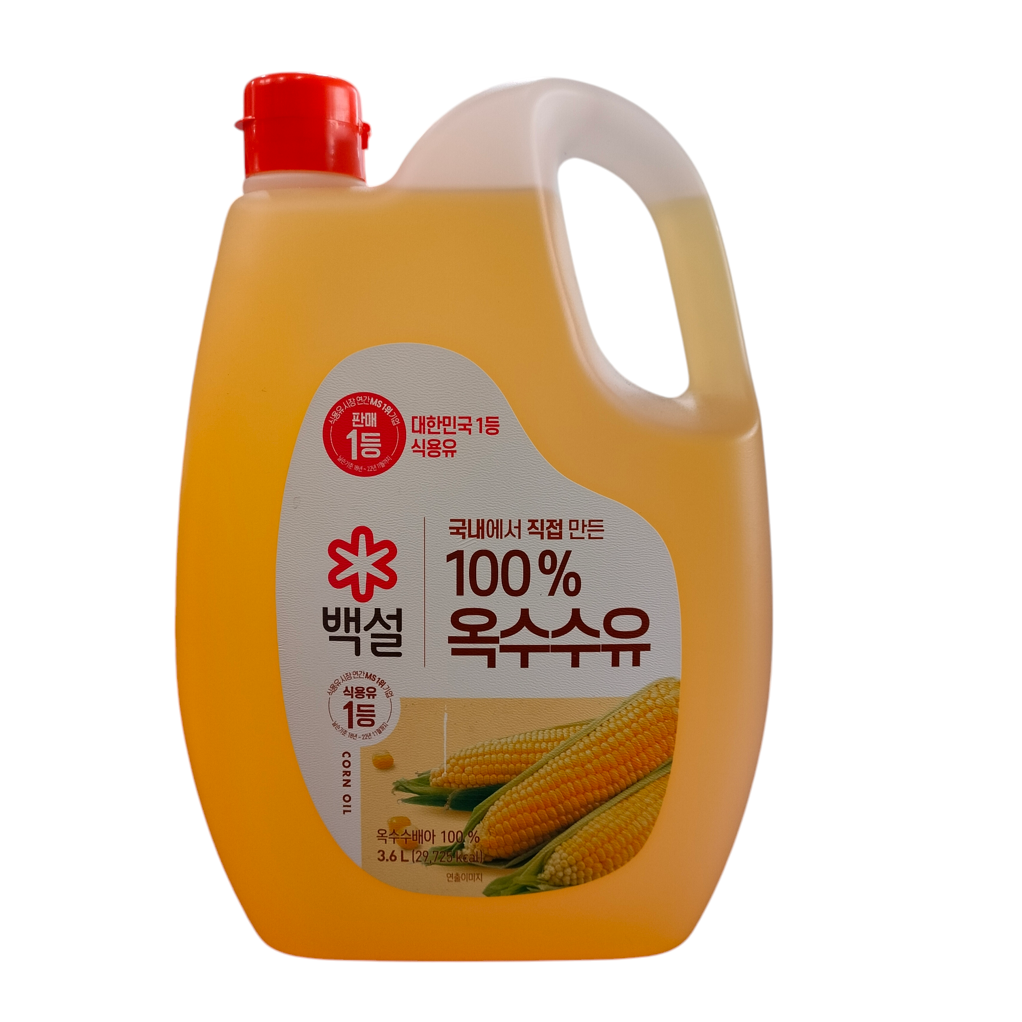 백설 100% 옥수수유 Corn Oil 3.6L_0