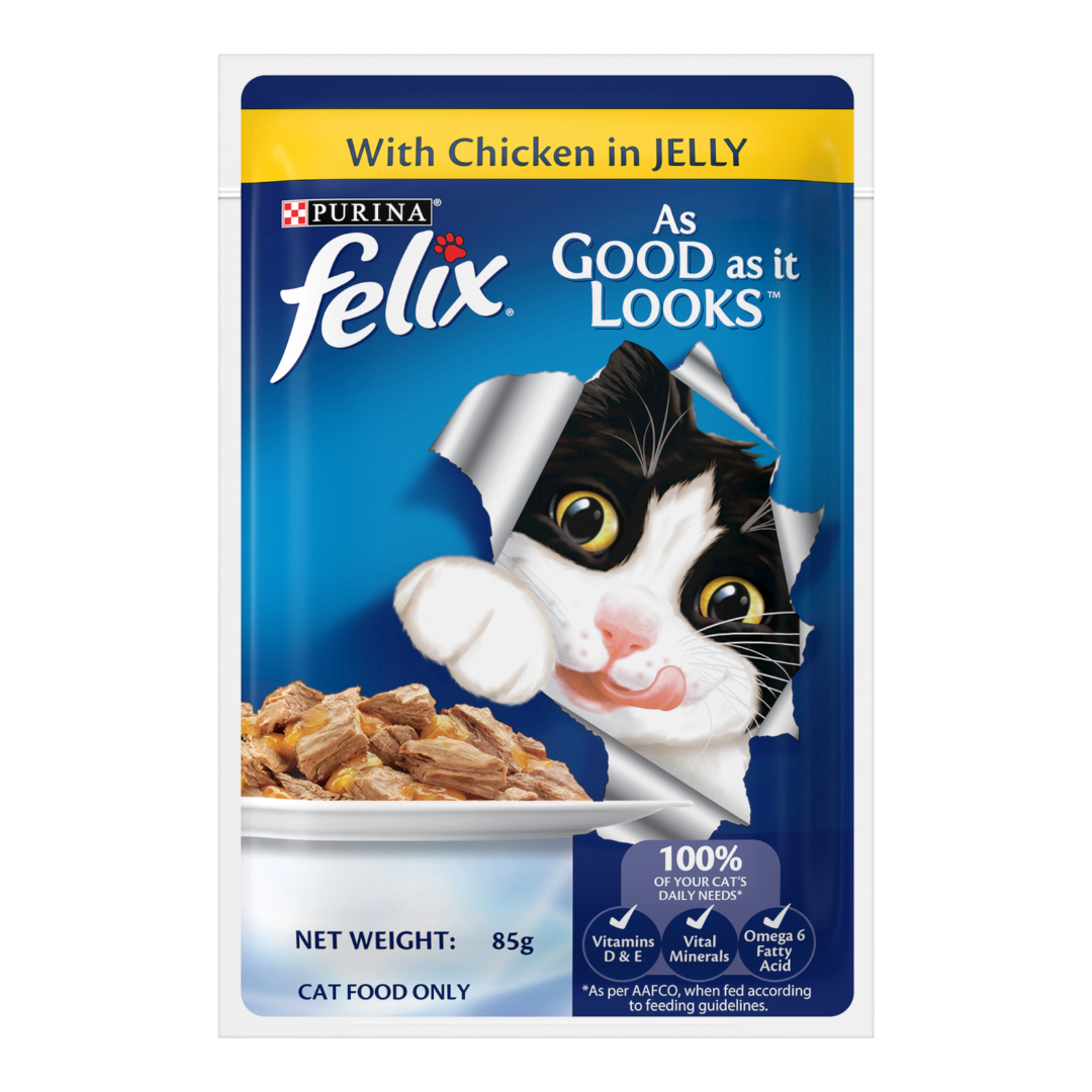 FELIX ADULT CAT CHICKEN IN JELLY 85G_0
