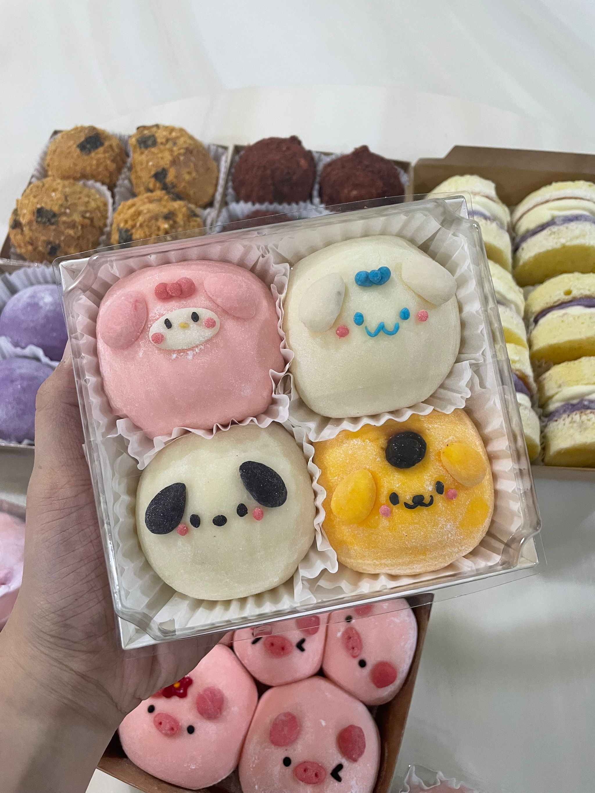 Sanrio Snow Ball Mochi 4pcs/box_0